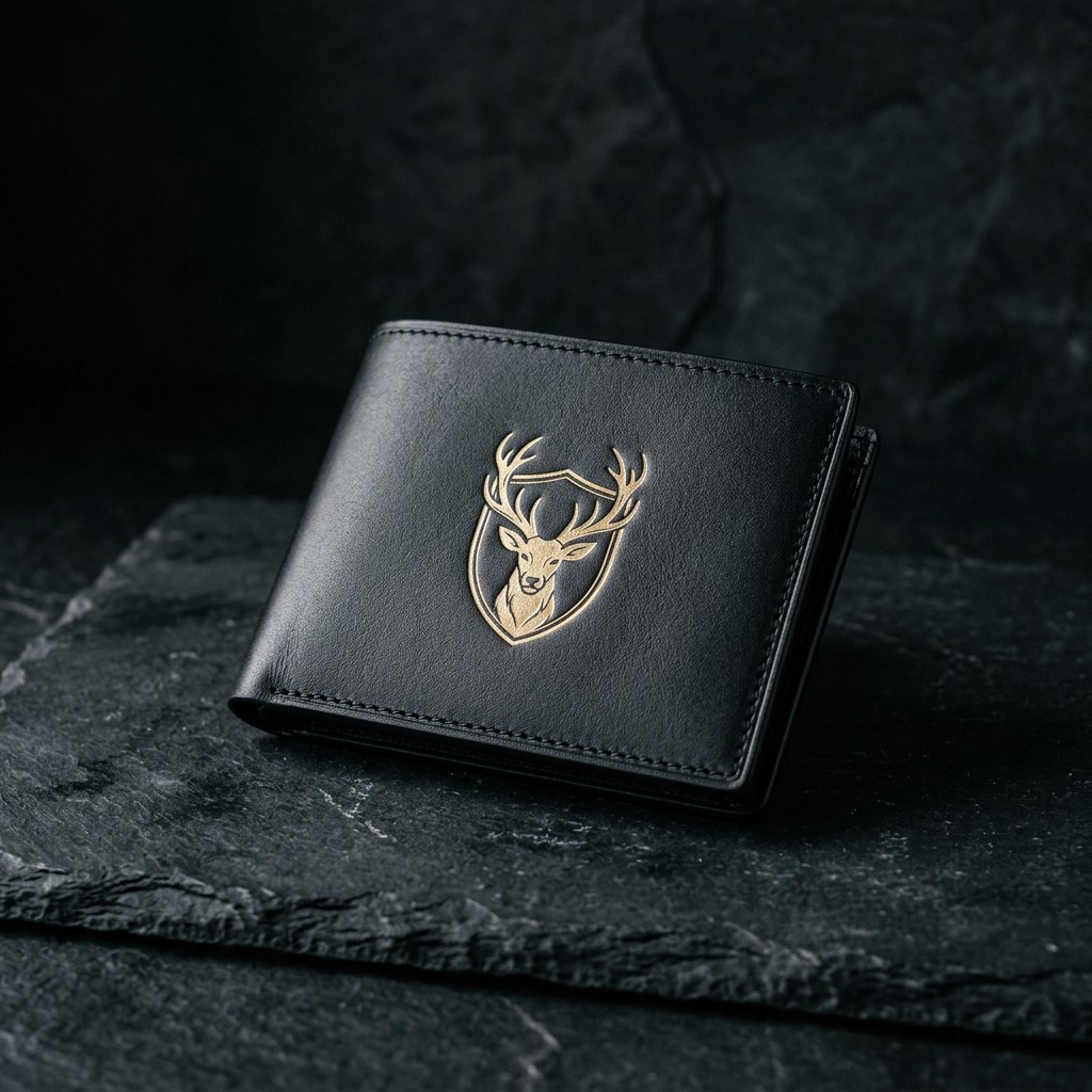Crest Leather Wallet